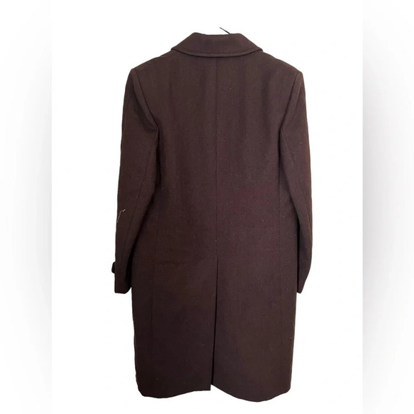 Vintage Ted Lapidus Diffusion 1970’s Brown Wool Overcoat Size 50 - Picture 2 of 6